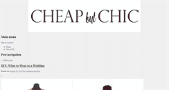 Desktop Screenshot of cheapbutchicblog.com