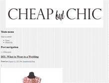 Tablet Screenshot of cheapbutchicblog.com